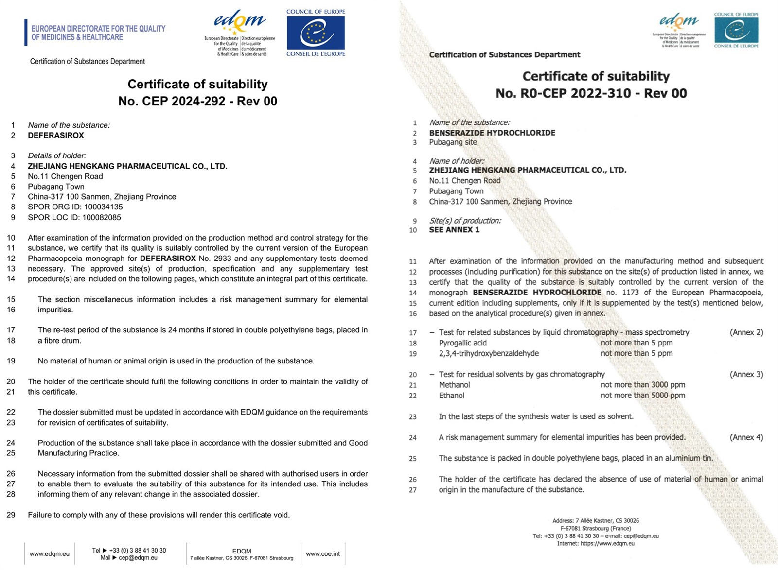 CEP Certificates 1